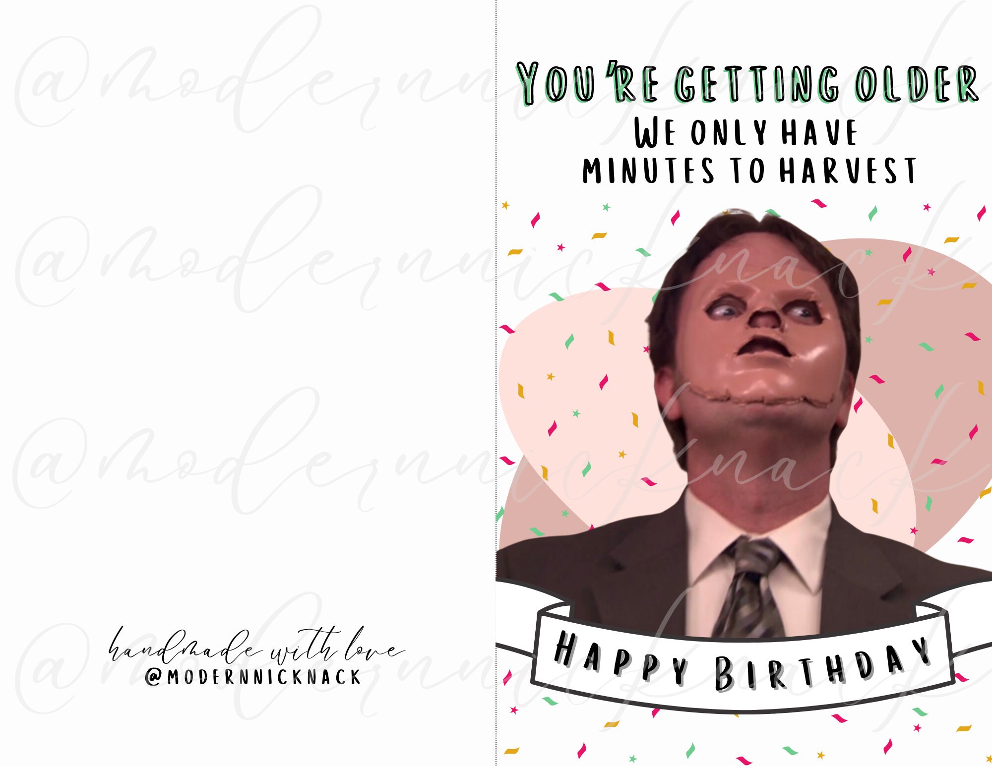 Printable the Office Birthday Card the Office Digital - Etsy UK