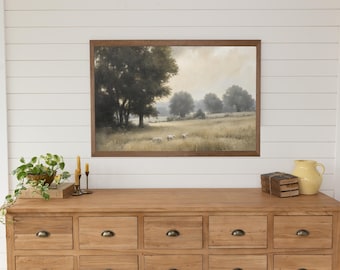Large Christian Wall Art Framed Religious Print Modern Faith Gospel Home Decor Beige Minimalist Prayer Corner Display Spiritual Jesus