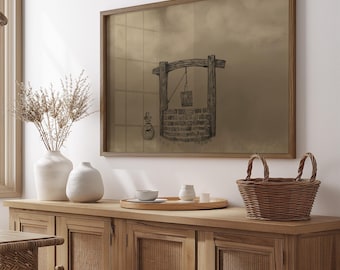 Woman at the Well Framed Print | Jesus Encounters Wall Art | Christian Gift for Women | Biblical Art | Scripture Home Decor