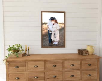Custom Photo Print - Wood and Vintage Frames, Anniversary Gift