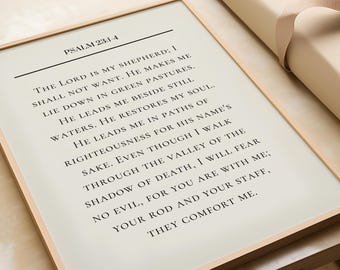 Custom Scripture Print Bible Verse Wall Art Faith Gift Christian Home Decor Inspiration Religious Display Sacred Word Frame Design Prayer