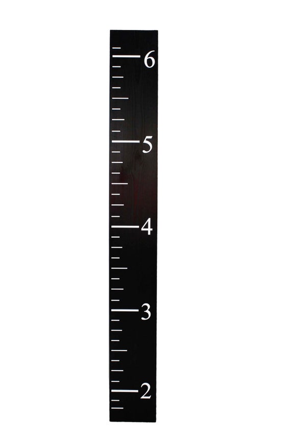 Growth Height Chart Ruler for Kids, Ruler Wall Decor for Kids, Clearance  Wooden Ruler Measurement for Kids, Boys and Girls black Ruler 