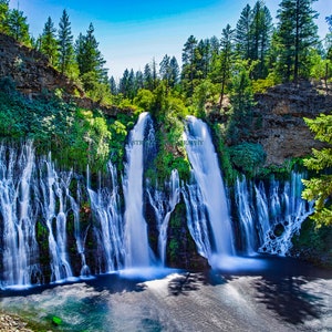 Landscape Photography-Acrylic Prints-Canvas Prints-Wall Decor-Wall Art-Home Decor-Burney Waterfall-Waterfalls- Free Shipping
