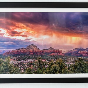 Sedona Landscape Photography-Signed Prints-Wall Décor-Framed Wall Art-Fine Art-Framed Prints-Arizona-Sedona-Monsoon-Desert Landscapes
