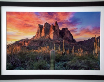 Arizona Landscape Photography-Signed Prints-Wall Décor-Framed Wall Art-Fine Art-Framed Prints-Arizona-Desert Sunset-Desert Landscapes