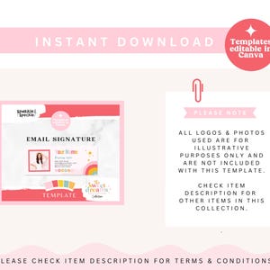 Colorful Email Template Editable in Canva , Playful Gmail Signature for ...