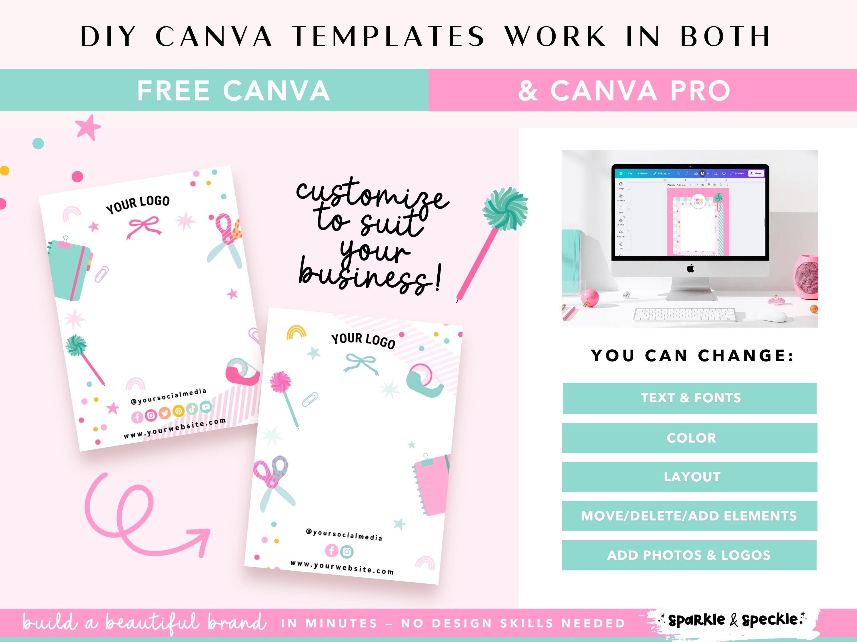 Display Card Templates for Gift Shops and Accessories Brands | Colorful ...
