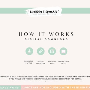 Christmas Shopify Banner Templates Canva | Holiday Website Graphics - CHRI01 Sparkle & Speckle image 7
