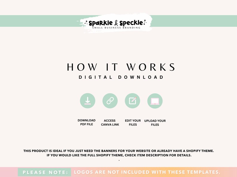 Christmas Shopify Banner Templates Canva | Holiday Website Graphics - CHRI01 Sparkle & Speckle image 7