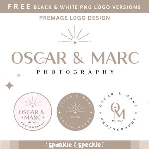Coach Sun Logo Design, Podcast Sunburst Logo, Tourism Travel Agent Logo, Luxury Minimal Blog Logo, Yoga Logo, OC01 - Sparkle & Speckle