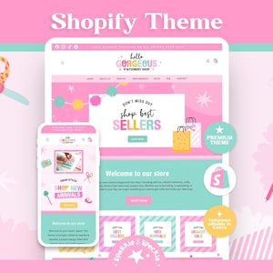 Craft Shopify Theme | Shopify Website Template | Handmade Business | Creative Shop | Canva Website Banners - HGS01 Sparkle & Speckle