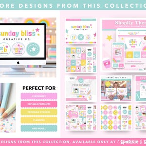 Canva Email Signature Template: Blue Business Email Footer For Gmail and Outlook SUNB01 - Sparkle & Speckle image 7