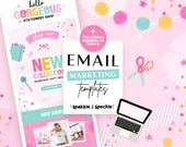 Email Newsletter Templates for Gift Shops and Creative Brands | Colorful Canva Email Marketing Kit- HGS01 Sparkle & Speckle