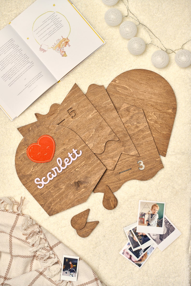 Wooden Height Chart Nursery Growth Chart Wooden Nursery Decor Baby