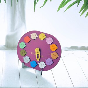 Emotion Wheel Sensory Board Montessori Learning Feelings Chart Gift For Kid Handmade Educational Toy Wooden Kids Activity Autism Toys image 5