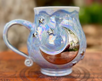 No. 3 Periwinkle Mist Stargazer Moon Mug