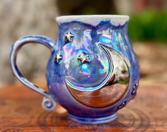 No. 7 Violet Mist Stargazer Moon Mug