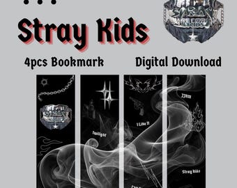 Marcapáginas ATE de Stray Kids: regalos de Kpop de SKZ (descarga digital)