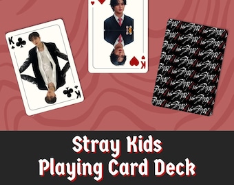 Stray Kids Themed Playing Cards – Printable K-Pop Card Deck (Digital Download)