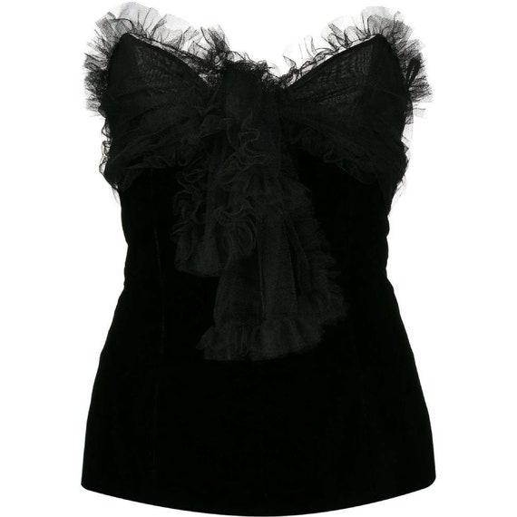 70s Yves Saint Laurent velvet top