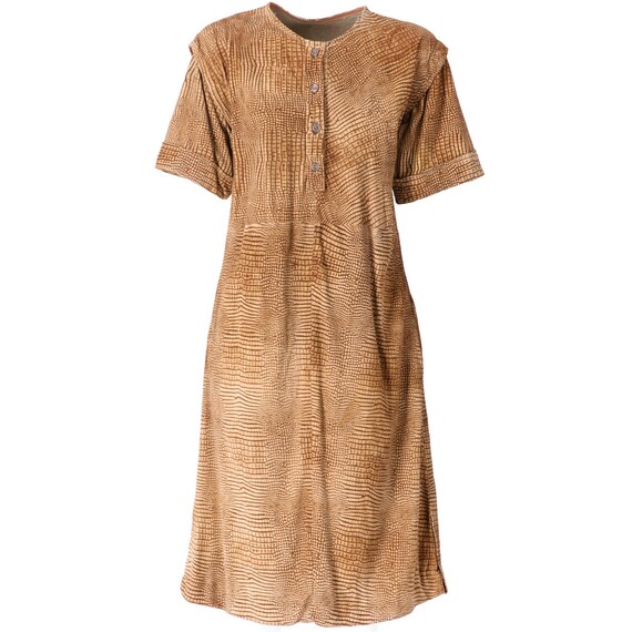 Castioni 80s real suede leather dress