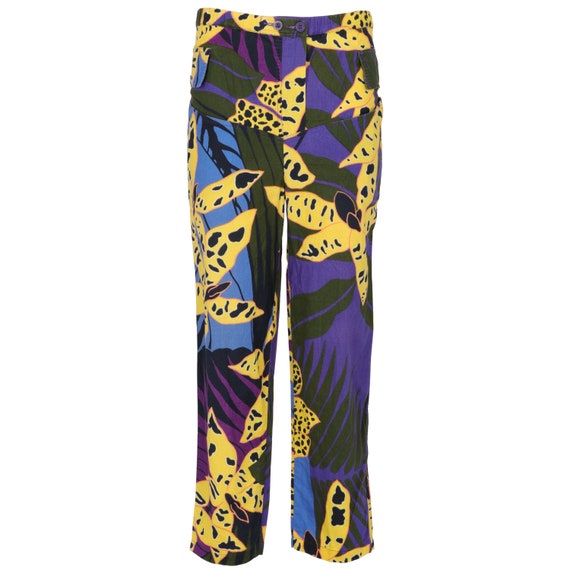 Oaks 80s floral fancy pants