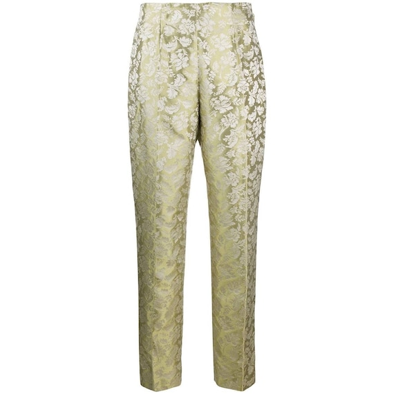90s Romeo Gigli jacquard trousers