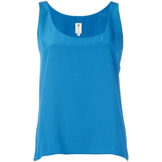 Emanuel Ungaro 80s turquoise top
