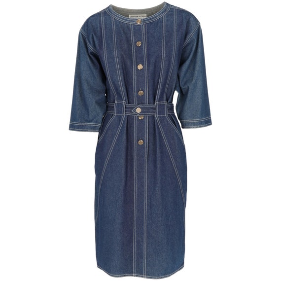 Christian Aujard 80s denim dress