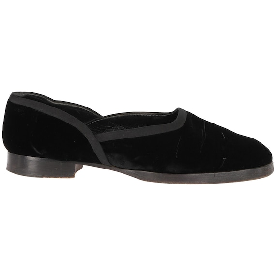 Ralph Lauren velvet 90s flat shoes