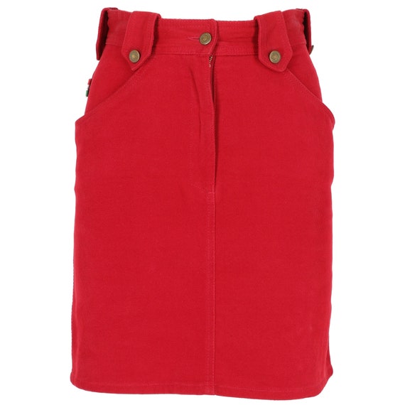 Moschino 90s burgundy skirt