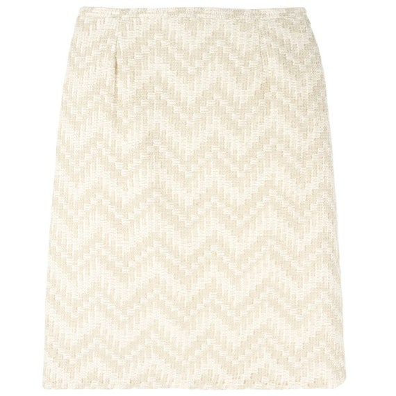 Scherrer 90s chevron striped skirt