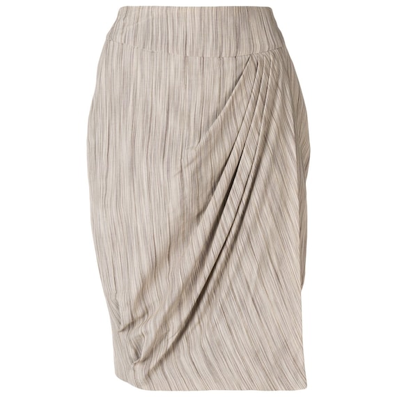 Armani 90s draped short skirt