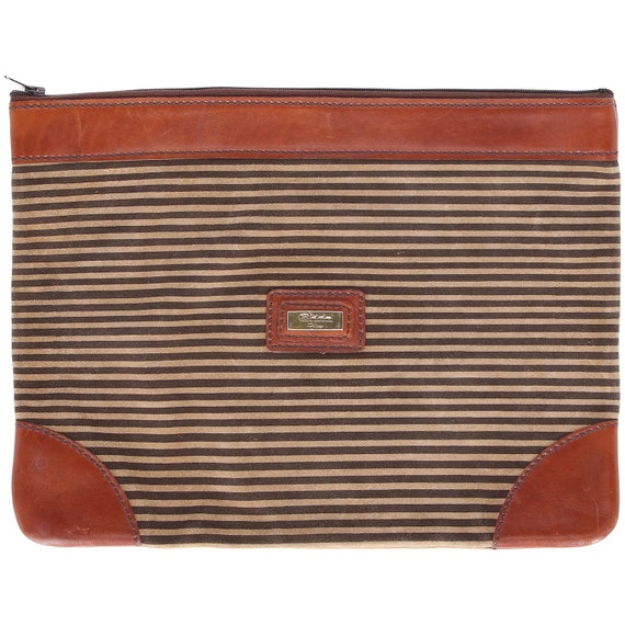 Fortuna 70s stripes clutch
