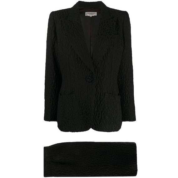 70s Yves Saint Laurent black suit