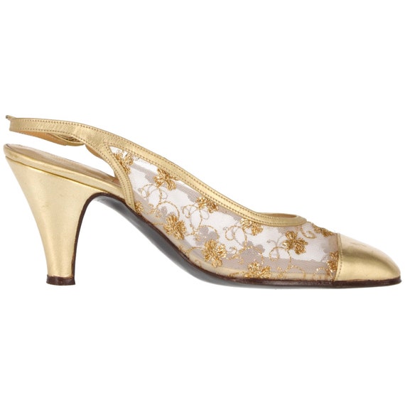 70s Dal Cò gold shoes