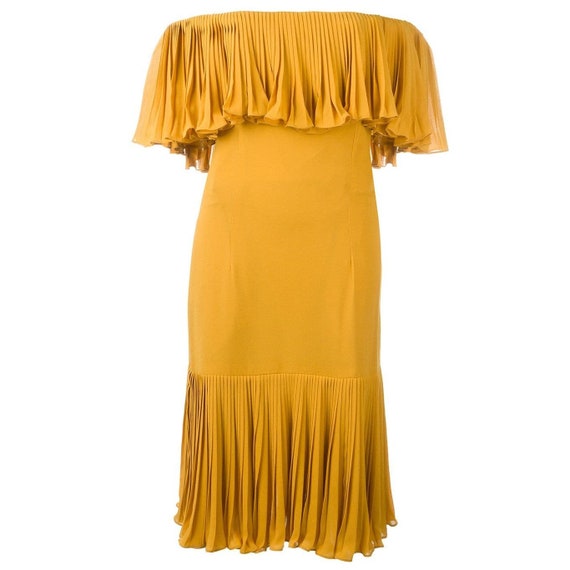 Scherrer off shoulder 70s dress