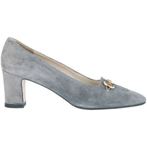 Ferragamo 70s suede grey shoes