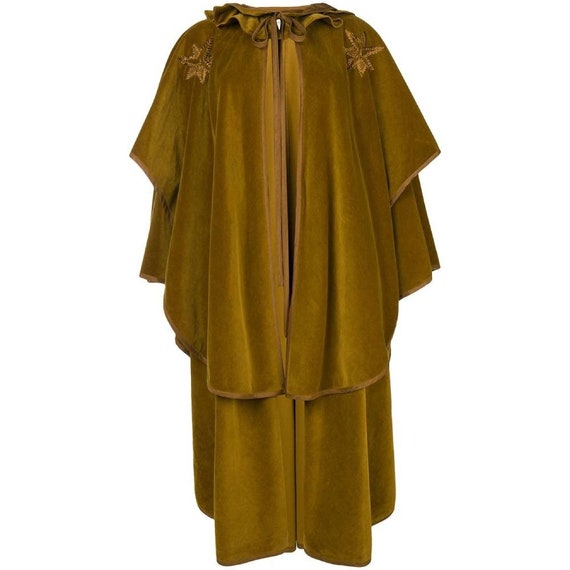 70s Versace velvet cape