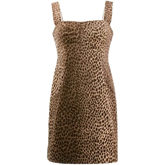 Dolce&Gabbana 90s animalier leopard print dress