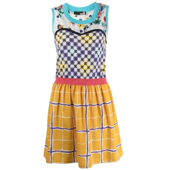 Moschino 90s multicolor short dress