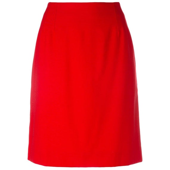 Claude Montana 90s red skirt