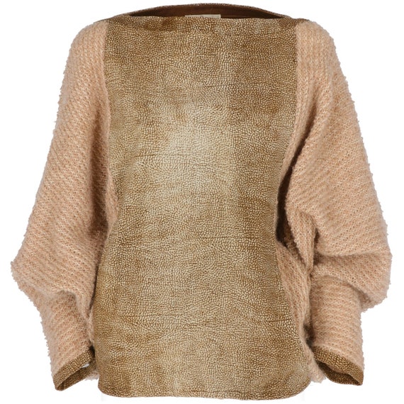 Borbonese 80s suede O.P. knitted sweater