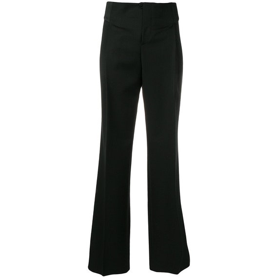 Gucci 90s black flared trousers