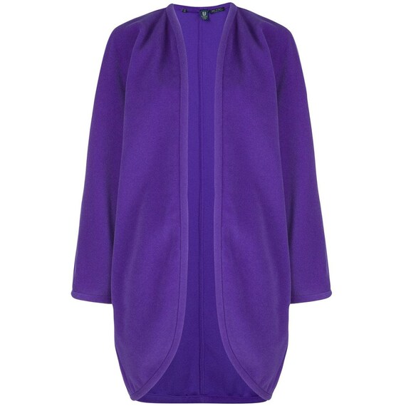 Emanuel Ungaro 80s purple cardigan