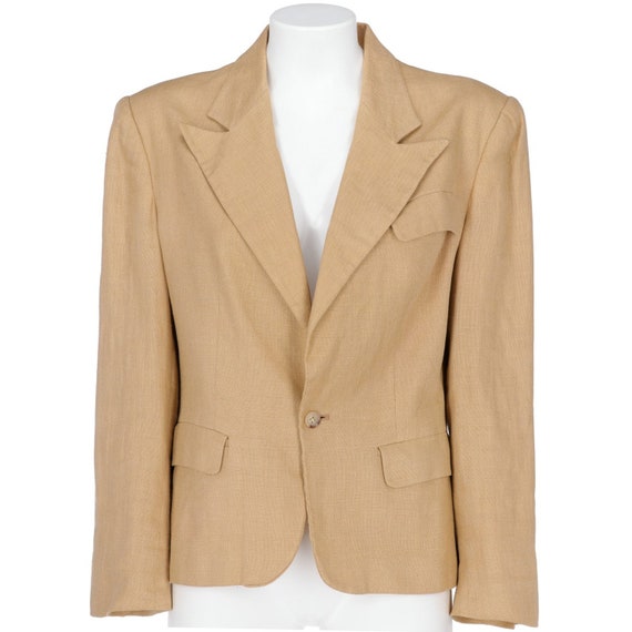 Ralph Lauren 90s beige linen jacket
