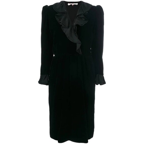 70s Yves Saint Laurent ruffle dress