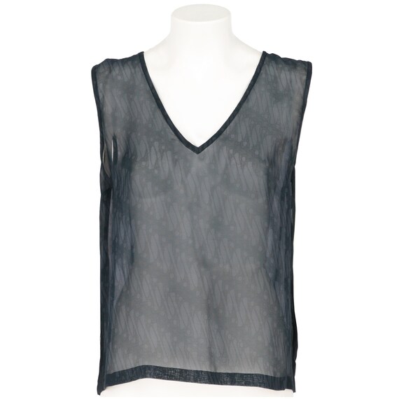 Dries Van Noten 90s blue silk top