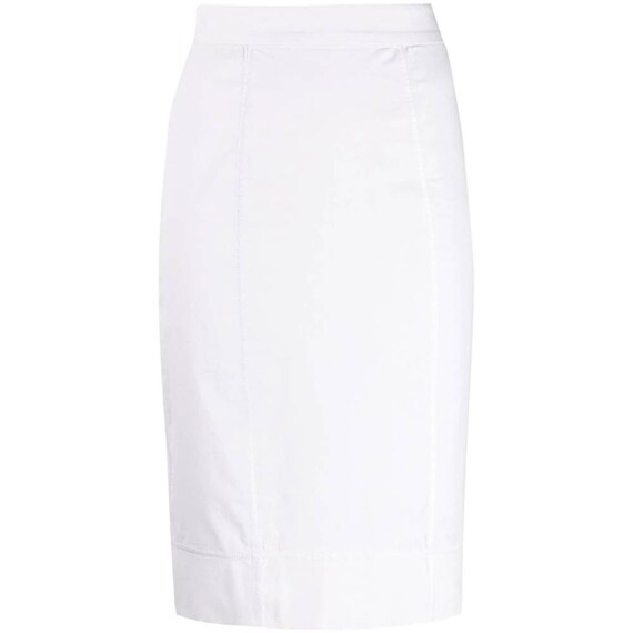 Dolce&Gabbana 90s white pencil skirt