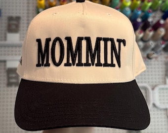 Custom 3D puff | MOMMIN' Embroidered Trucker Hat